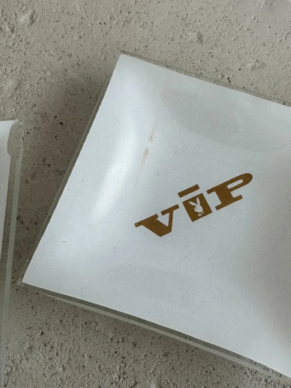 Vintage 1960s VIP Playboy Club Glass Ashtray, Catchall, etc. (2)